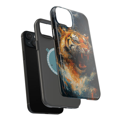 Fierce Tiger MagSafe® Tough Case for iPhone - Durable Protection for Animal Lovers