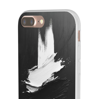 Modern Artistic IPhone & Samsung Flexi Case | Stylish Black & White Phone Cover