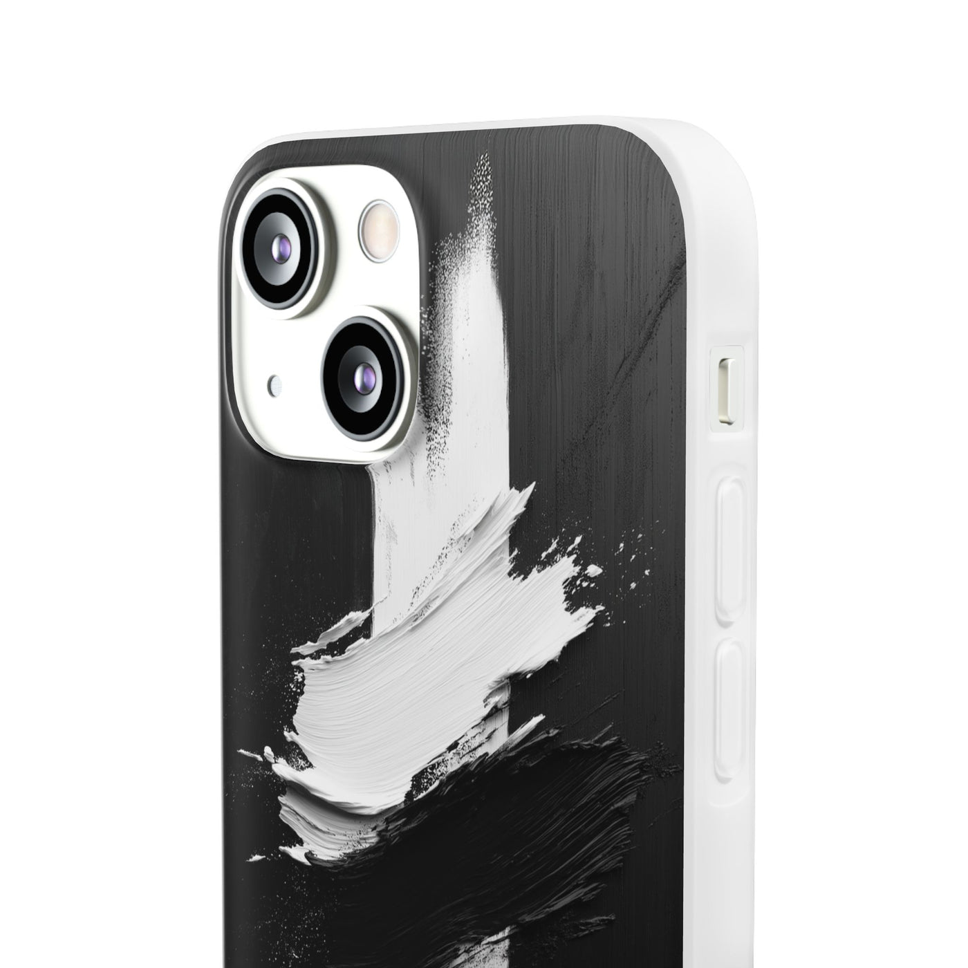 Modern Artistic IPhone & Samsung Flexi Case | Stylish Black & White Phone Cover