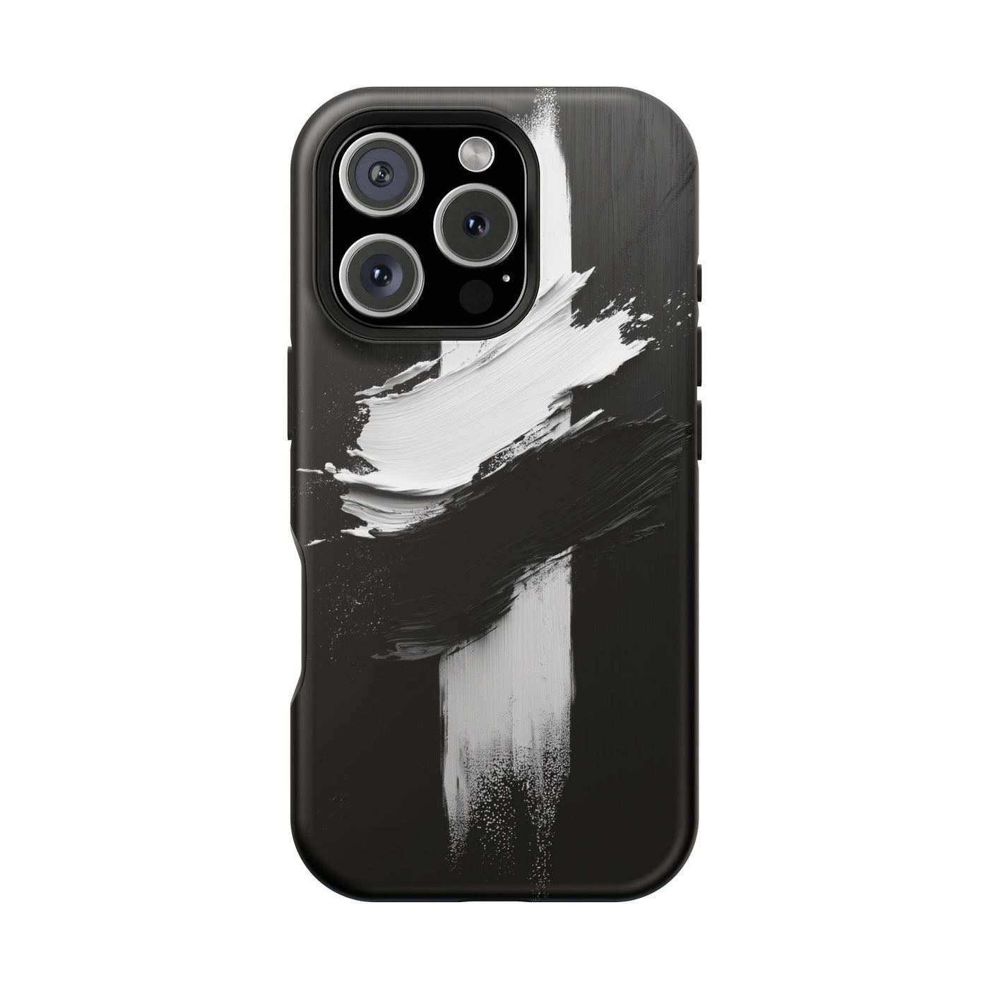 Artistic MagSafe® Tough Case for iPhone - Modern Black and White Design