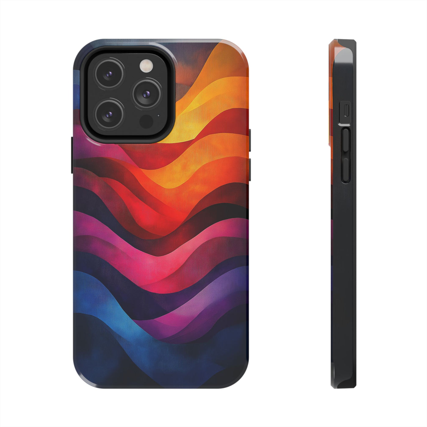 Vibrant Waves Tough IPhone & Samsung Case - Stylish & Durable Protective Cover