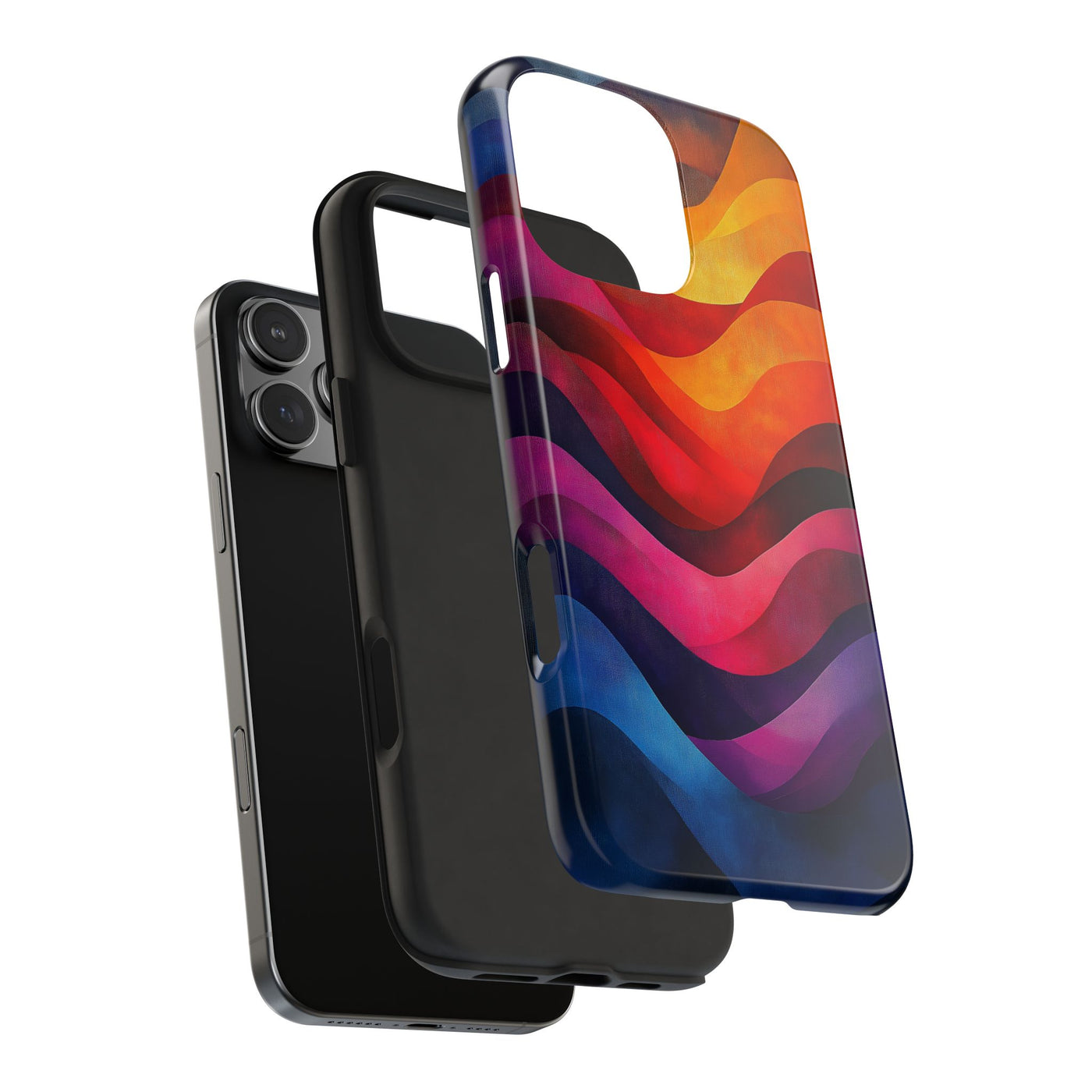 Vibrant Waves Tough IPhone & Samsung Case - Stylish & Durable Protective Cover