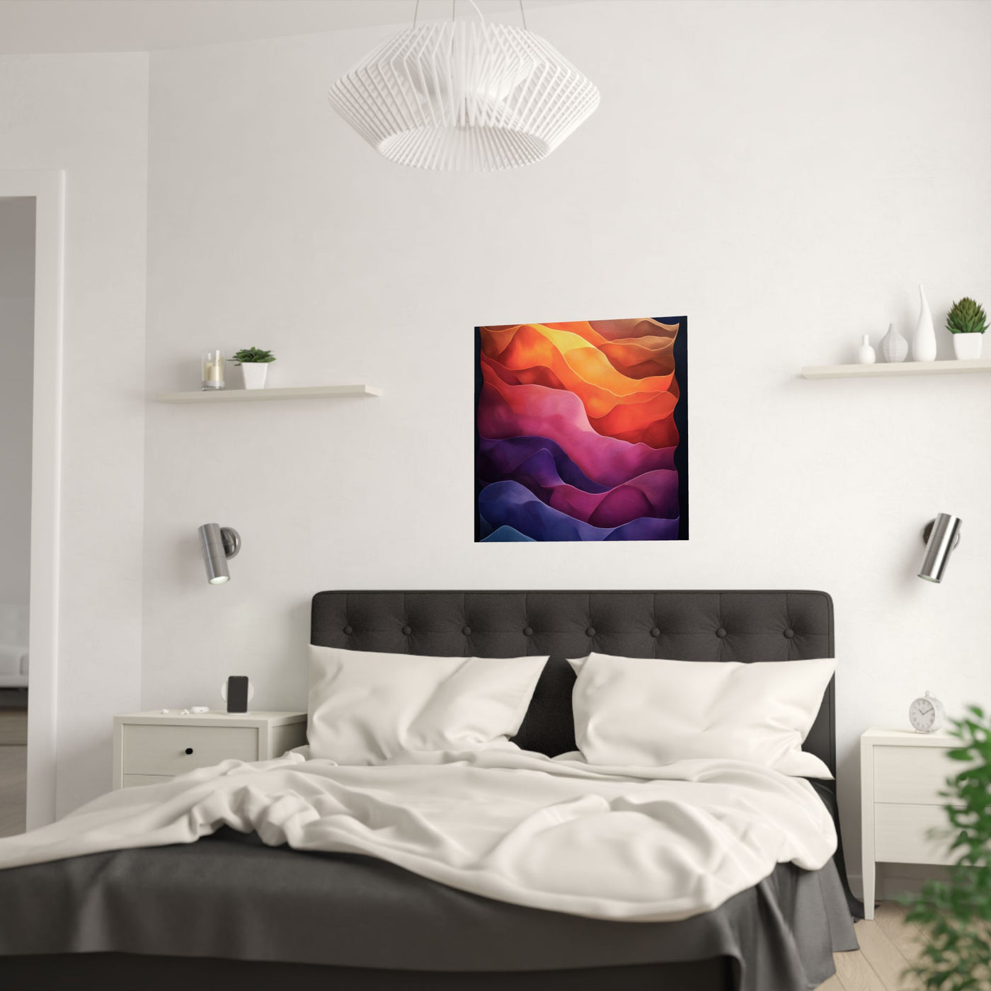 Vibrant Abstract Satin Poster | Wall Art for Home Decor