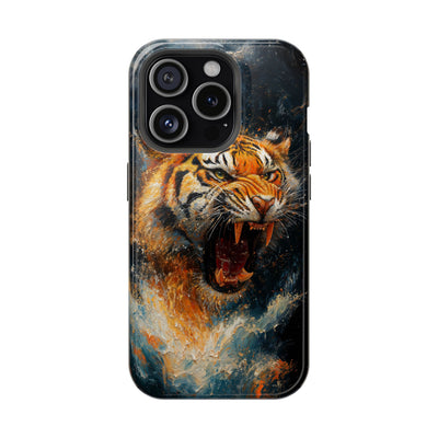 Fierce Tiger MagSafe® Tough Case for iPhone - Durable Protection for Animal Lovers