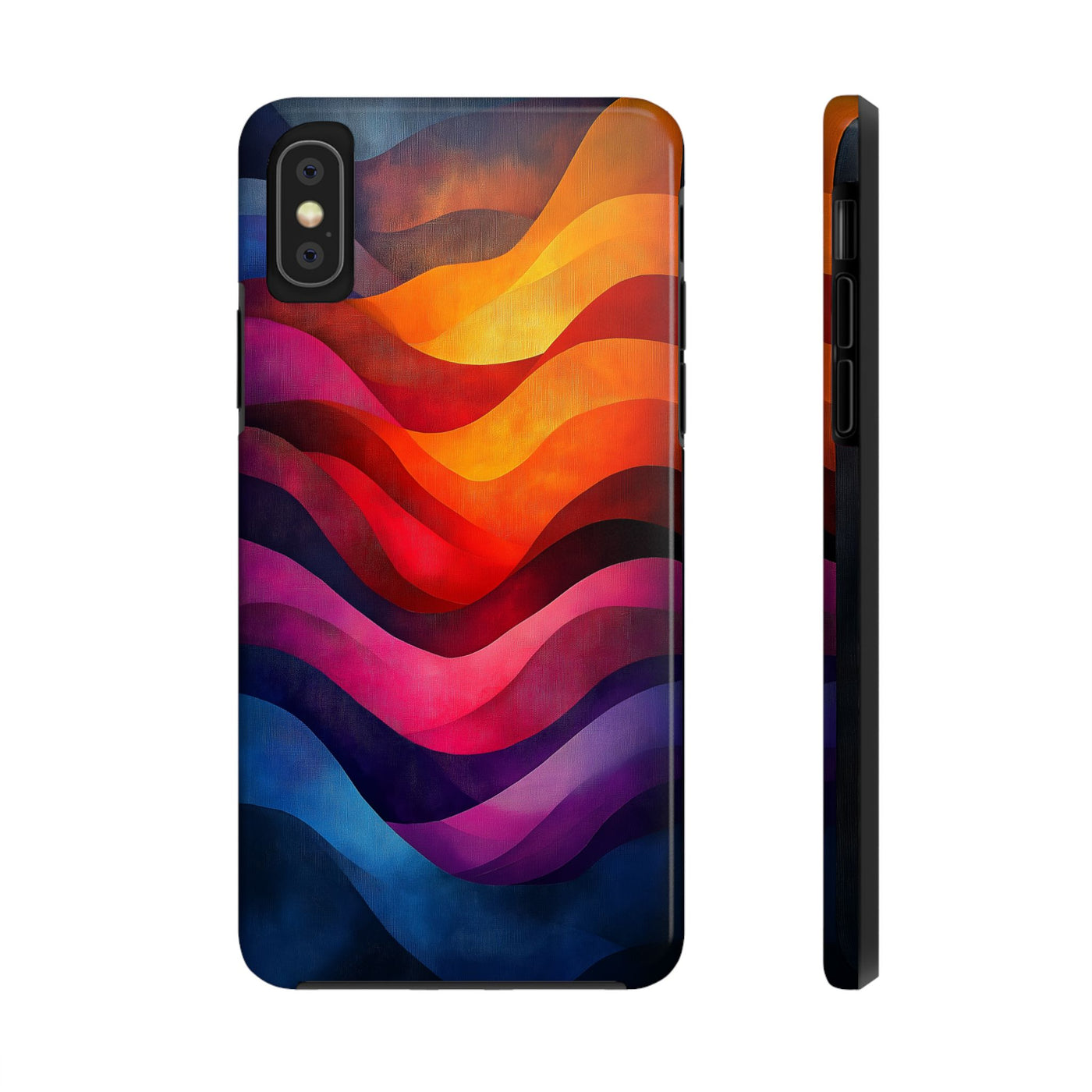 Vibrant Waves Tough IPhone & Samsung Case - Stylish & Durable Protective Cover