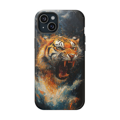 Fierce Tiger MagSafe® Tough Case for iPhone - Durable Protection for Animal Lovers