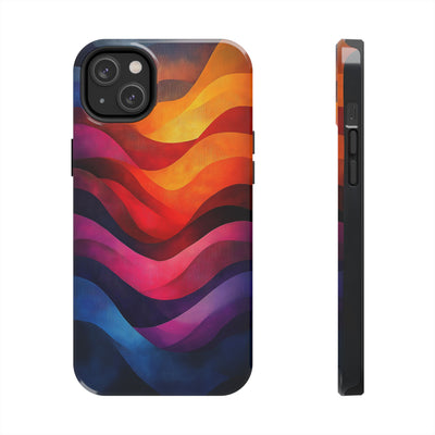 Vibrant Waves Tough IPhone & Samsung Case - Stylish & Durable Protective Cover