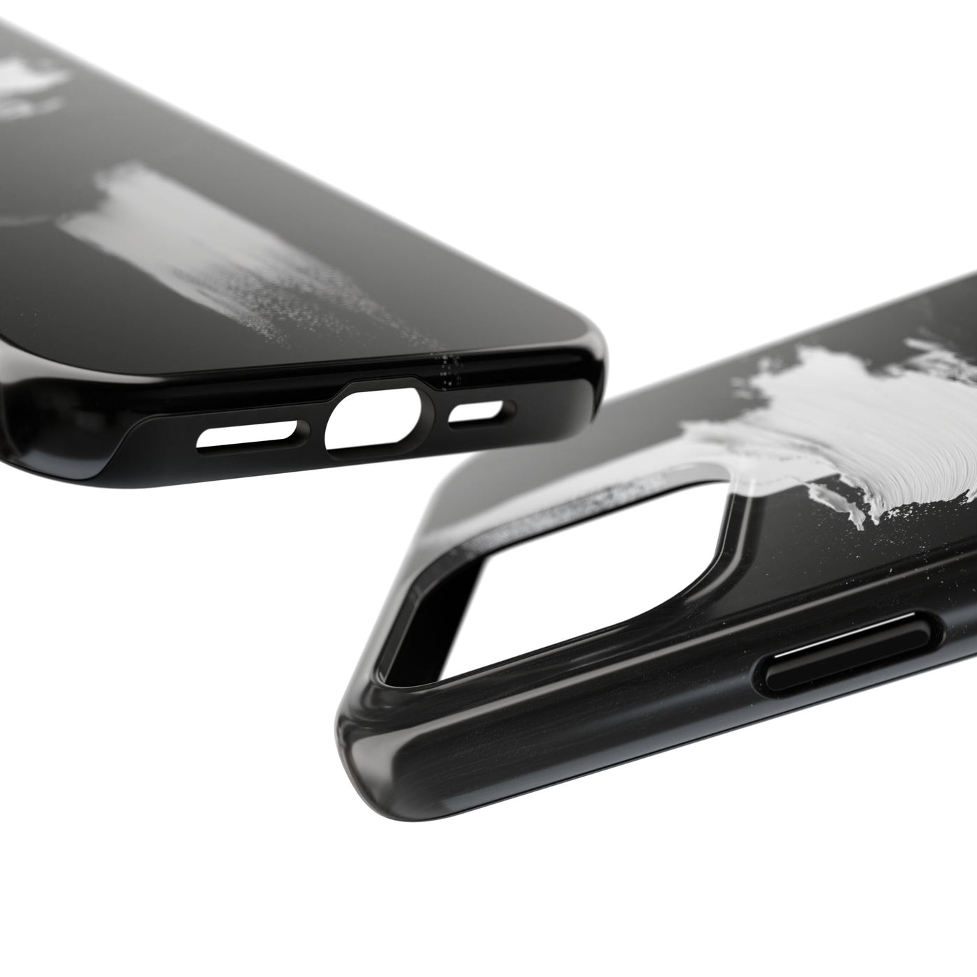 Abstract Black and White Tough IPhone & Samsung Case - Stylish Protection for Your Device