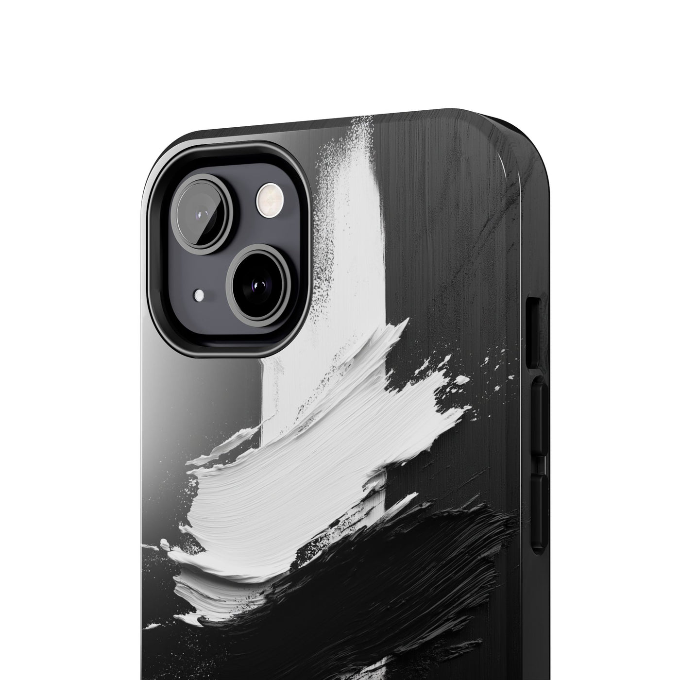 Abstract Black and White Tough IPhone & Samsung Case - Stylish Protection for Your Device