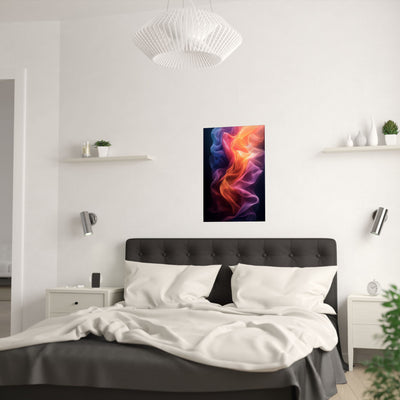 Vibrant Satin Print Poster - Colorful Abstract Wall Art