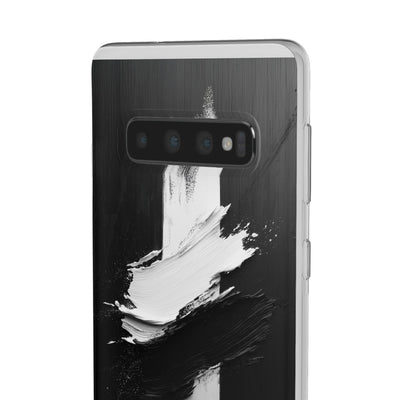 Modern Artistic IPhone & Samsung Flexi Case | Stylish Black & White Phone Cover