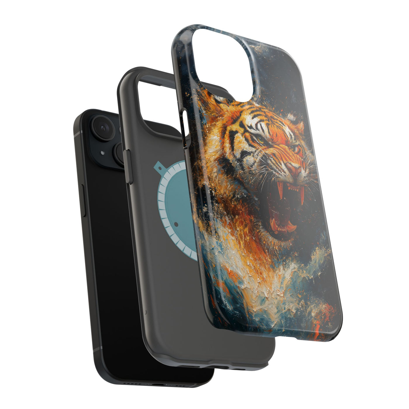 Fierce Tiger MagSafe® Tough Case for iPhone - Durable Protection for Animal Lovers