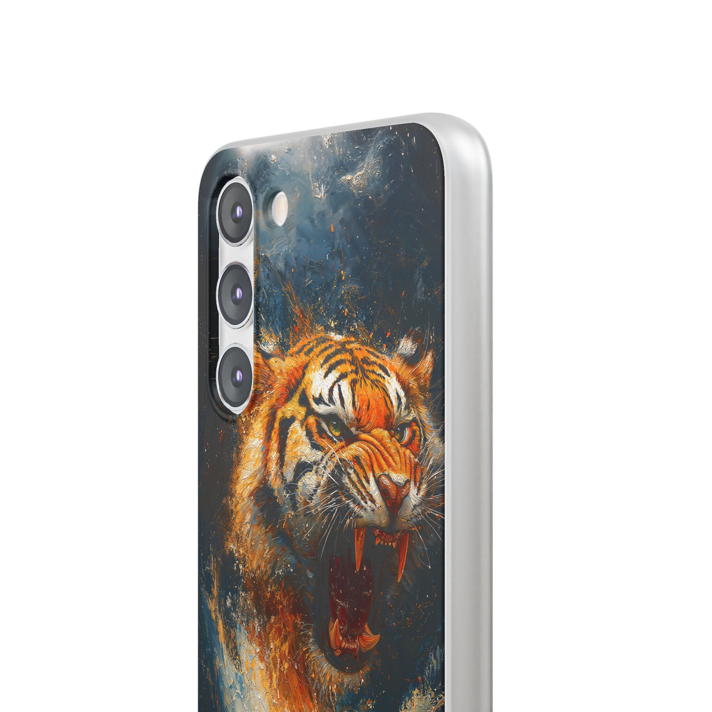 Fierce Tiger IPhone & Samsung Flexi Case - Durable Protection for Animal Lovers