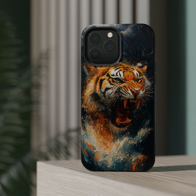 Fierce Tiger MagSafe® Tough Case for iPhone - Durable Protection for Animal Lovers