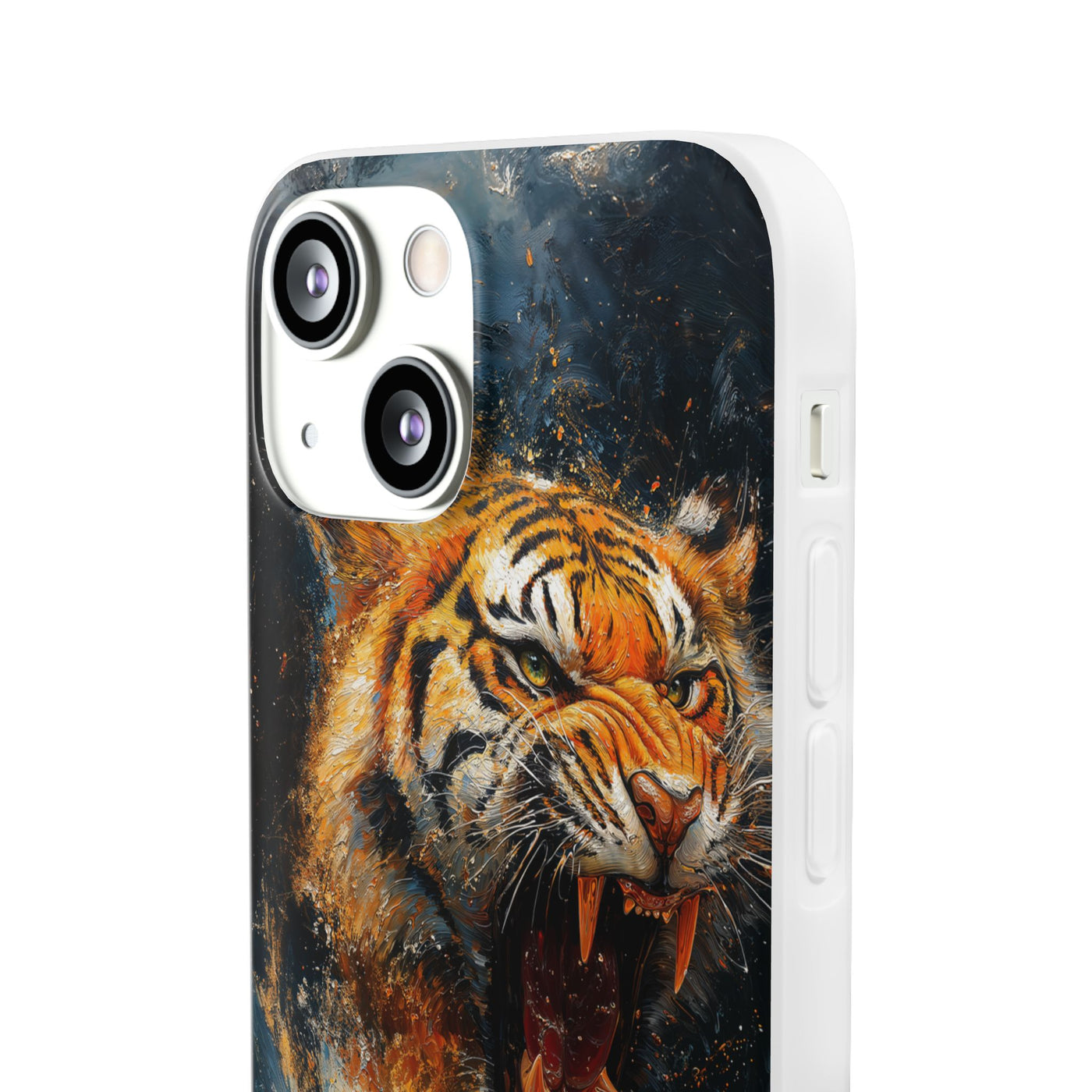 Fierce Tiger IPhone & Samsung Flexi Case - Durable Protection for Animal Lovers