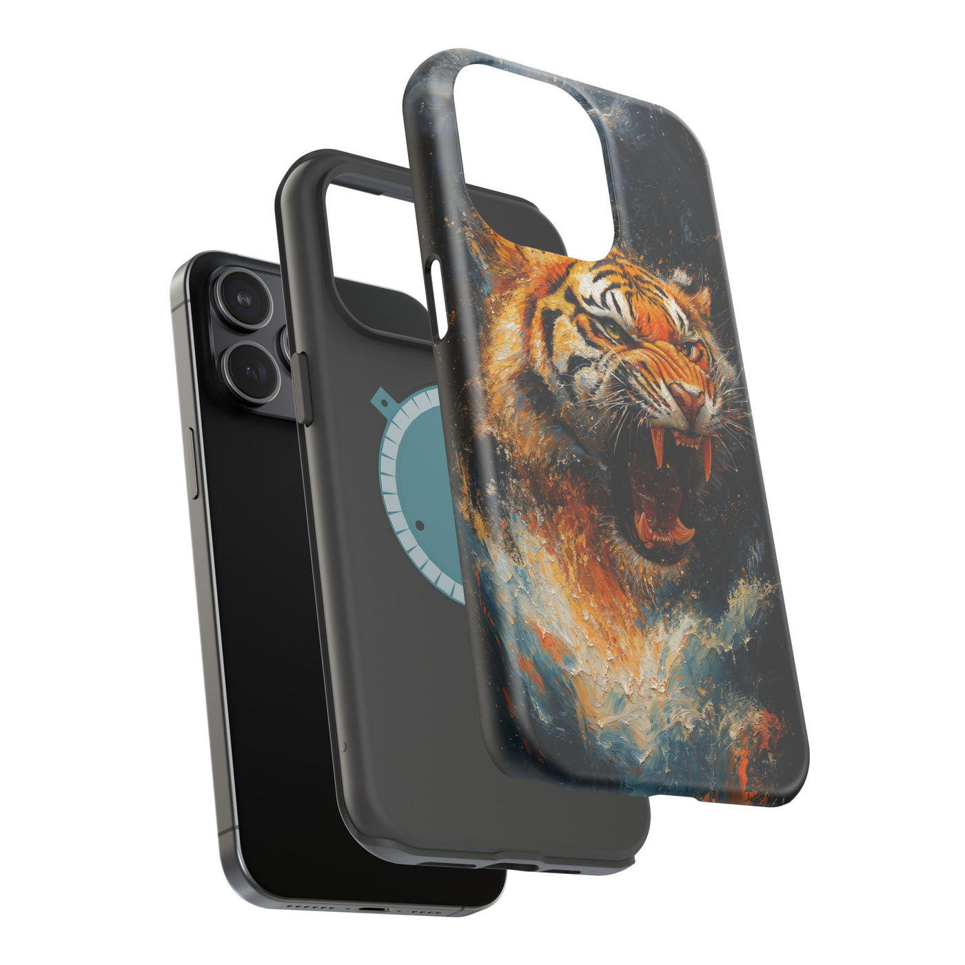 Fierce Tiger MagSafe® Tough Case for iPhone - Durable Protection for Animal Lovers