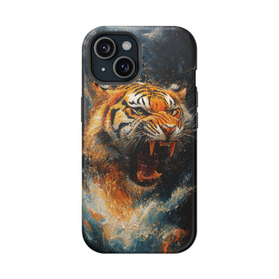 Fierce Tiger MagSafe® Tough Case for iPhone - Durable Protection for Animal Lovers