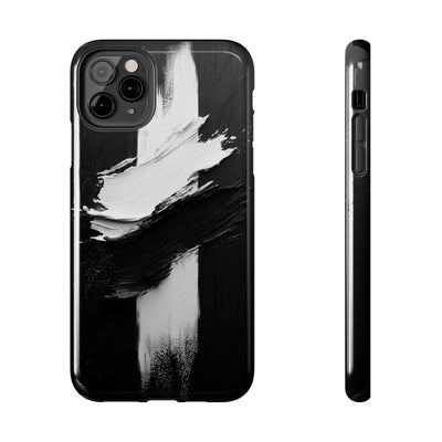 Abstract Black and White Tough IPhone & Samsung Case - Stylish Protection for Your Device