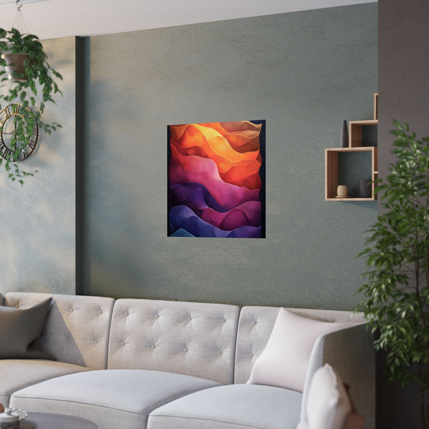 Vibrant Abstract Satin Poster | Wall Art for Home Decor