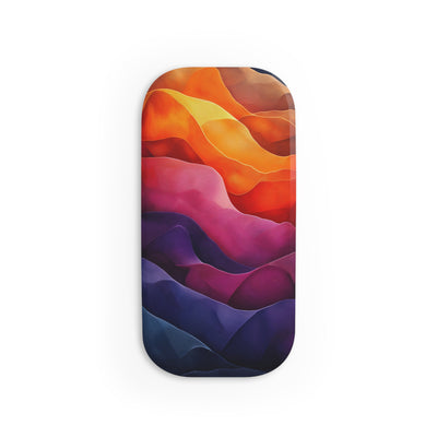 Vibrant Phone Click-On Grip - Abstract Wave Design