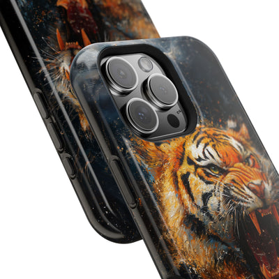 Fierce Tiger MagSafe® Tough Case for iPhone - Durable Protection for Animal Lovers