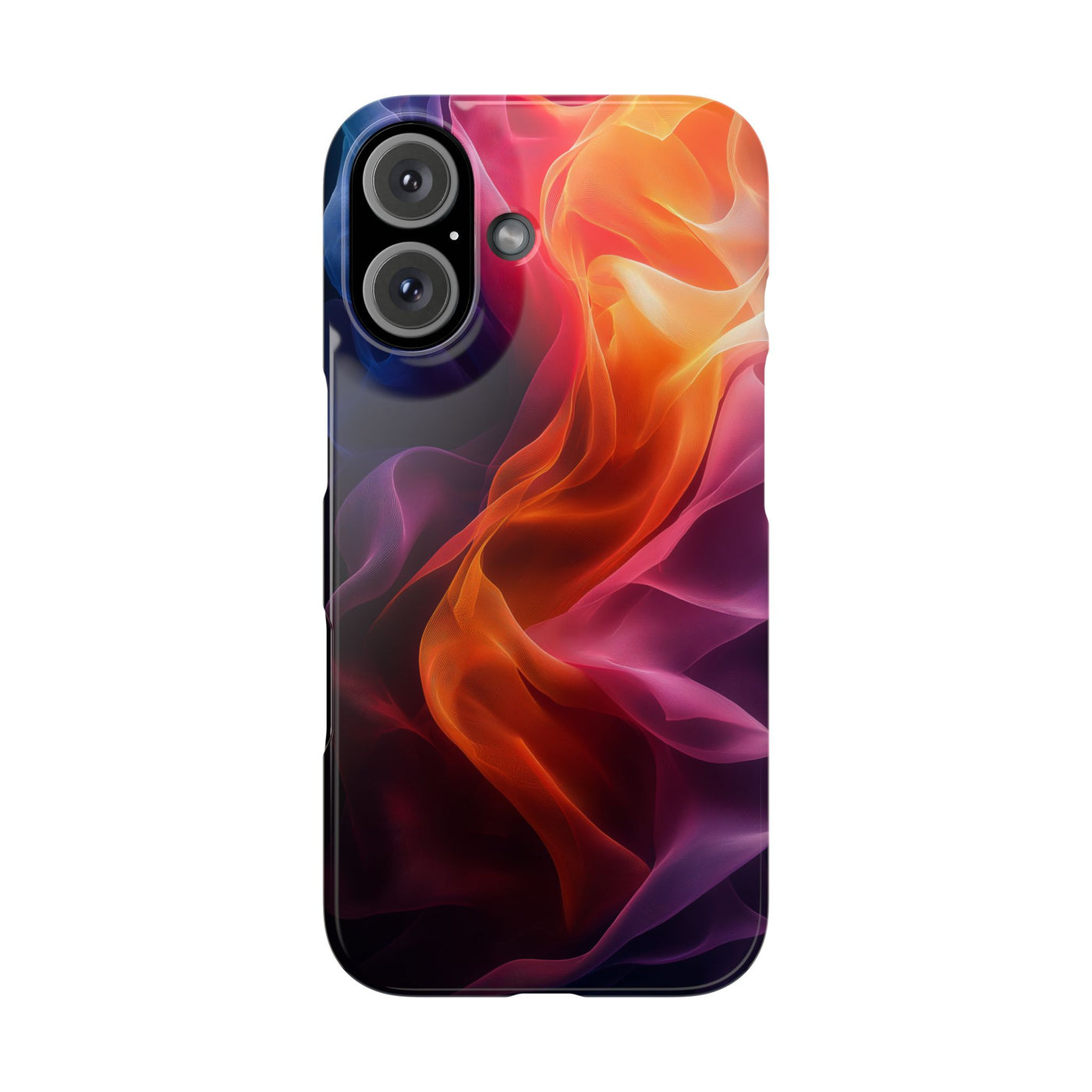 Abstract Wave Slim IPhone Case - Vibrant Fluid Art Design