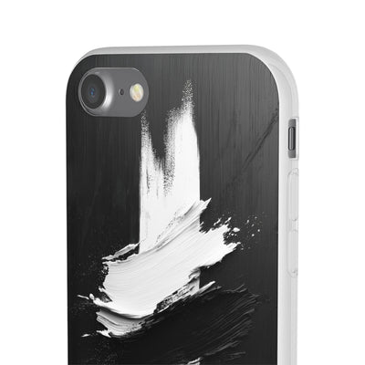 Modern Artistic IPhone & Samsung Flexi Case | Stylish Black & White Phone Cover