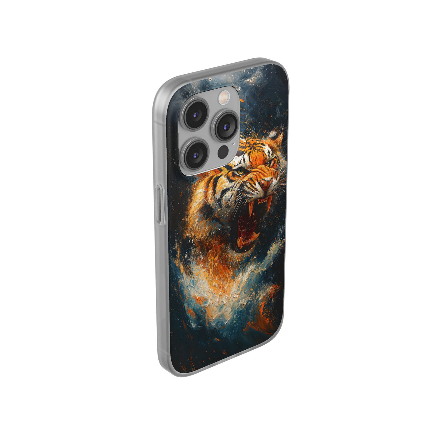 Fierce Tiger IPhone & Samsung Flexi Case - Durable Protection for Animal Lovers