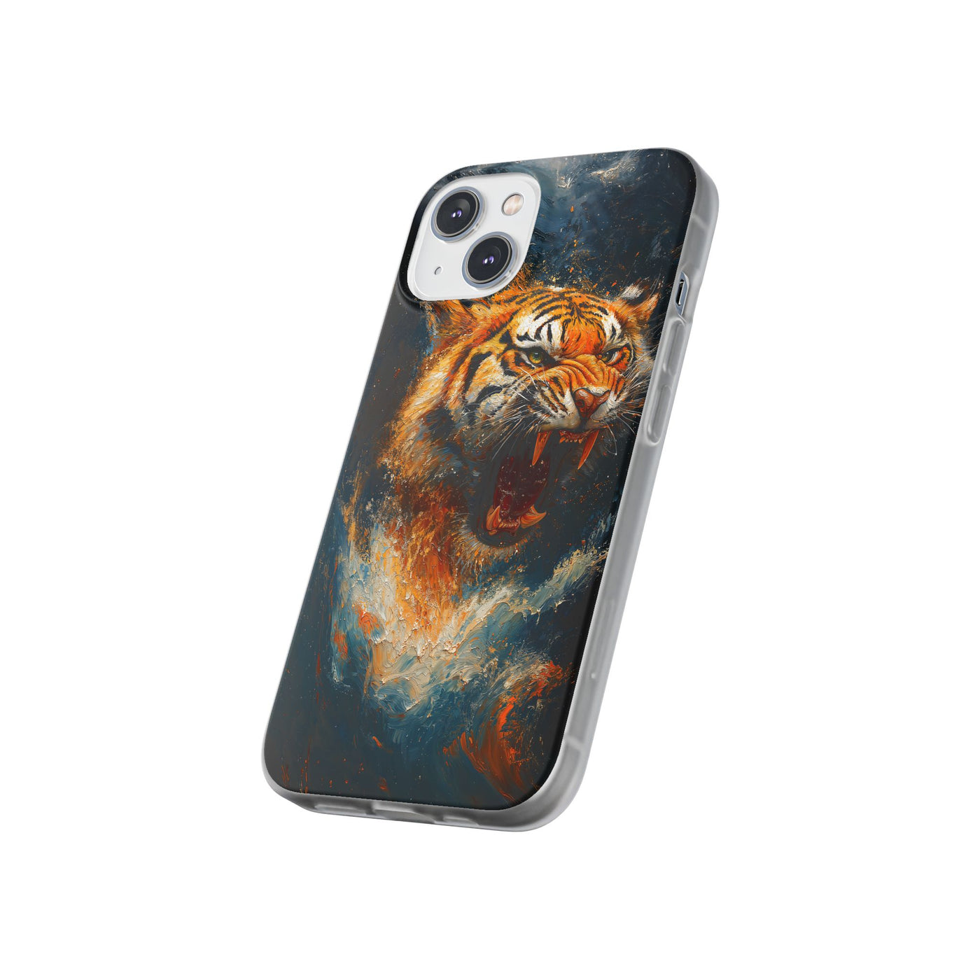 Fierce Tiger IPhone & Samsung Flexi Case - Durable Protection for Animal Lovers