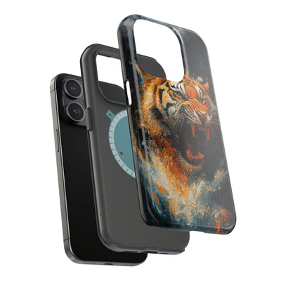 Fierce Tiger MagSafe® Tough Case for iPhone - Durable Protection for Animal Lovers