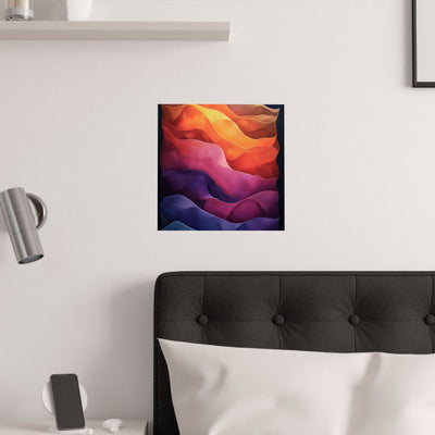 Vibrant Abstract Satin Poster | Wall Art for Home Decor