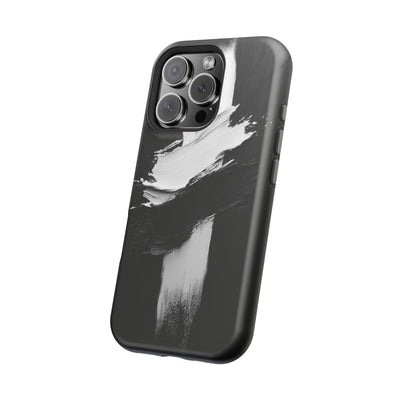 Artistic MagSafe® Tough Case for iPhone - Modern Black and White Design