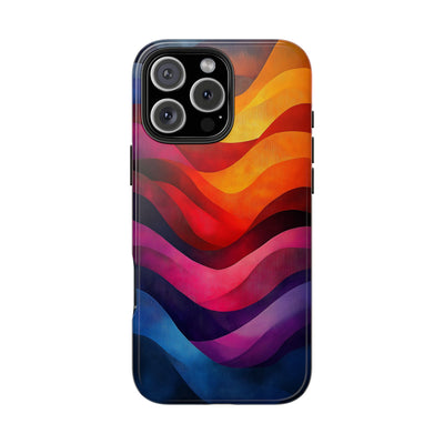 Vibrant Waves Tough IPhone & Samsung Case - Stylish & Durable Protective Cover