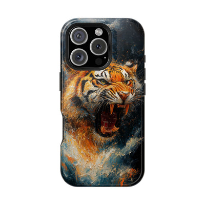 Fierce Tiger MagSafe® Tough Case for iPhone - Durable Protection for Animal Lovers