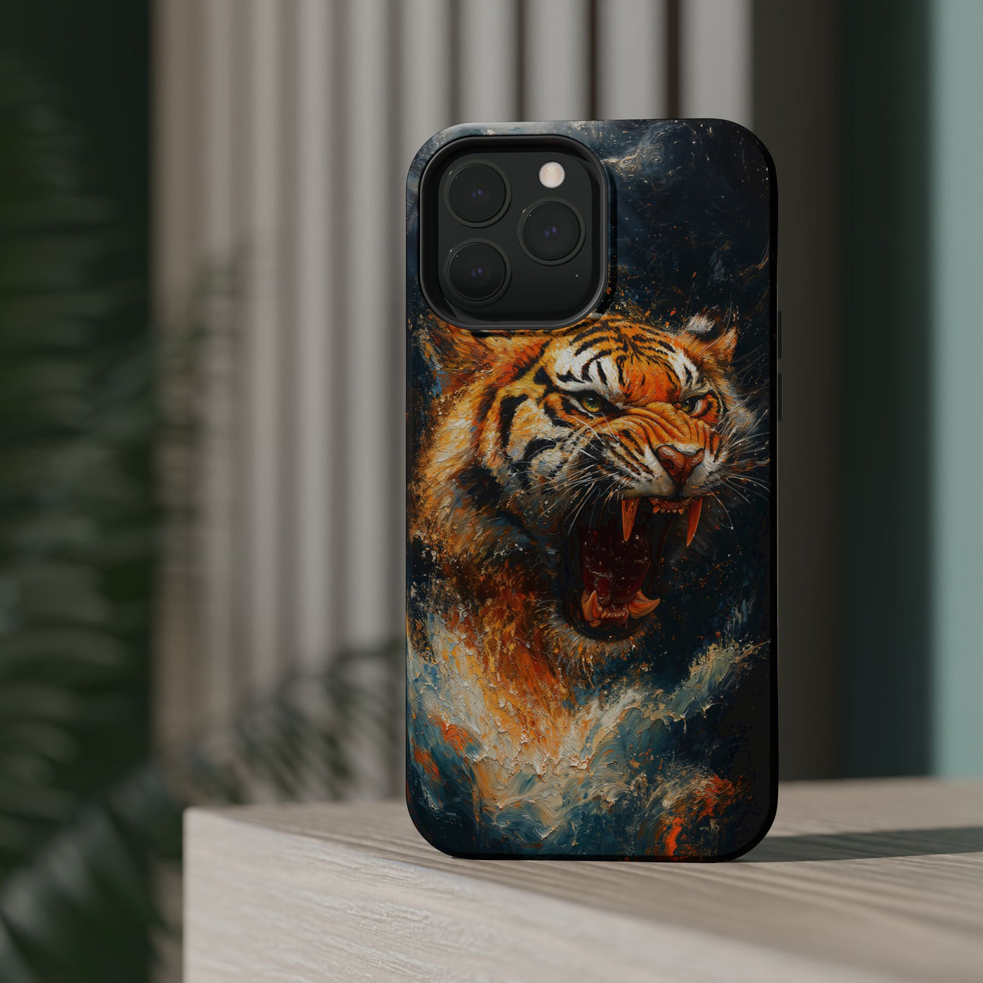 Fierce Tiger MagSafe® Tough Case for iPhone - Durable Protection for Animal Lovers