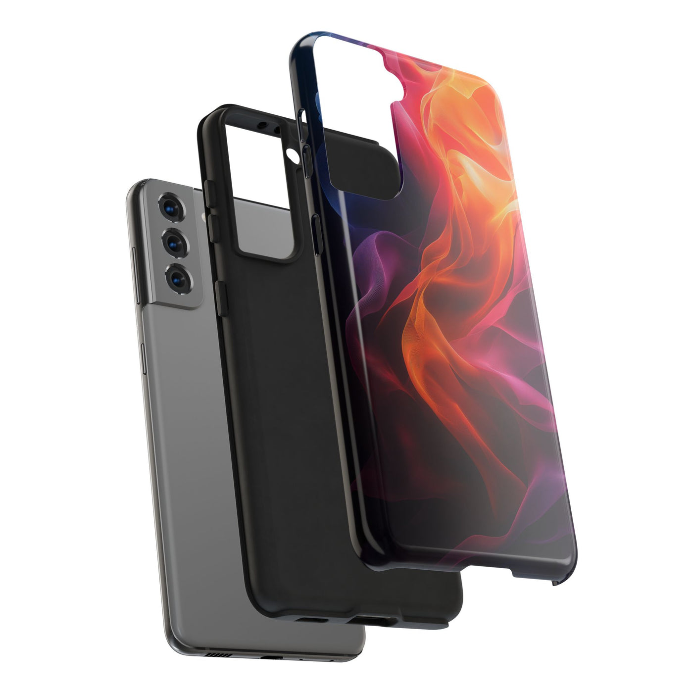 Vibrant Abstract Tough IPhone & Samsung Case - Stylish Protection for Everyday Use