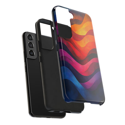 Vibrant Waves Tough IPhone & Samsung Case - Stylish & Durable Protective Cover