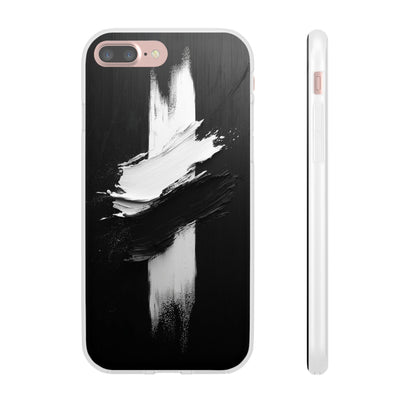 Modern Artistic IPhone & Samsung Flexi Case | Stylish Black & White Phone Cover