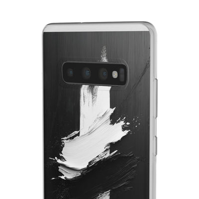 Modern Artistic IPhone & Samsung Flexi Case | Stylish Black & White Phone Cover