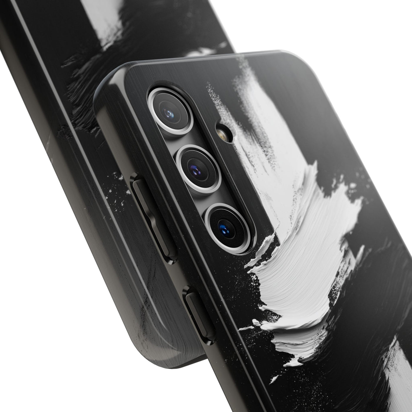 Abstract Black and White Tough IPhone & Samsung Case - Stylish Protection for Your Device