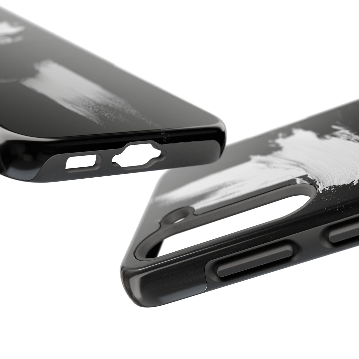 Abstract Black and White Tough IPhone & Samsung Case - Stylish Protection for Your Device