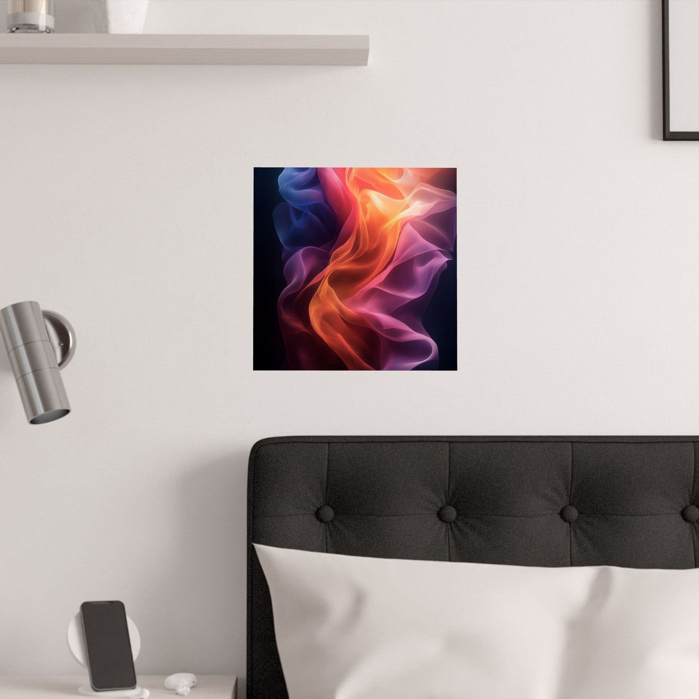 Vibrant Satin Print Poster - Colorful Abstract Wall Art