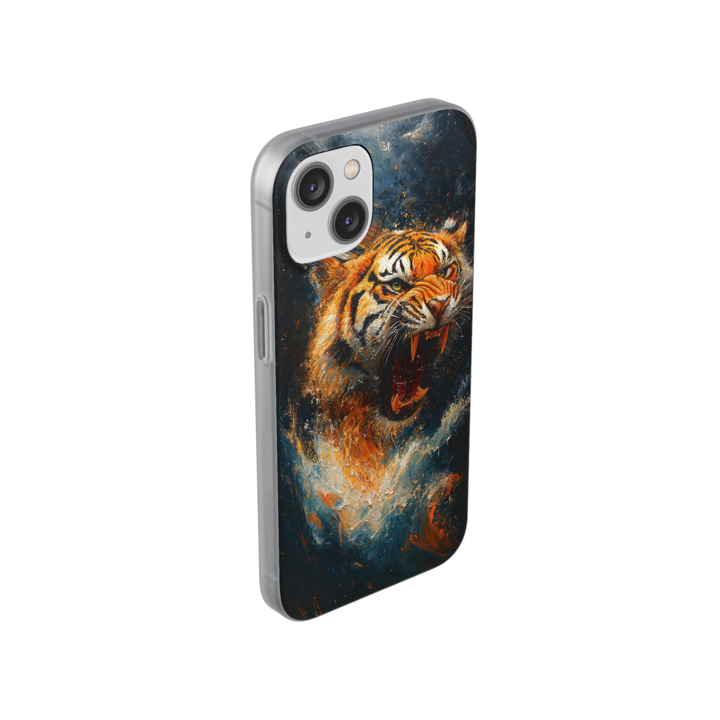 Fierce Tiger IPhone & Samsung Flexi Case - Durable Protection for Animal Lovers