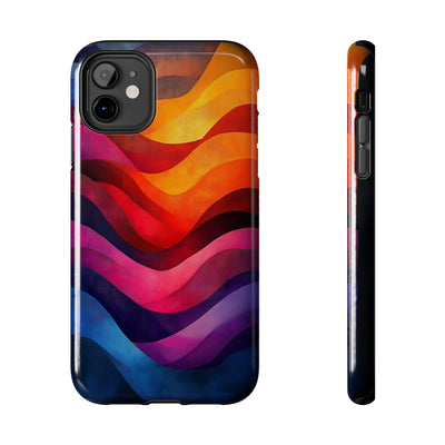 Vibrant Waves Tough IPhone & Samsung Case - Stylish & Durable Protective Cover