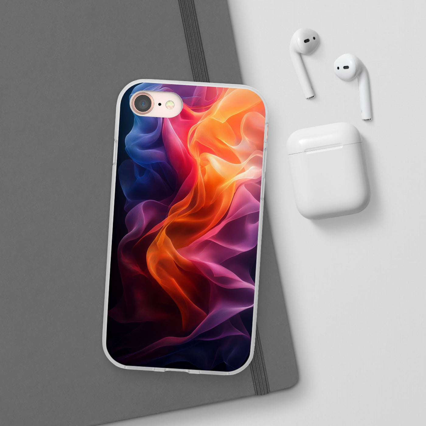 Colorful Abstract IPhone & Samsung Flexi Case - Artistic Phone Cover for Creative Souls