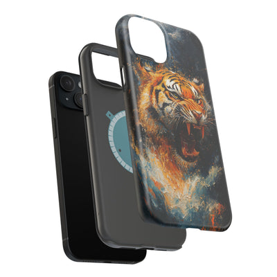 Fierce Tiger MagSafe® Tough Case for iPhone - Durable Protection for Animal Lovers