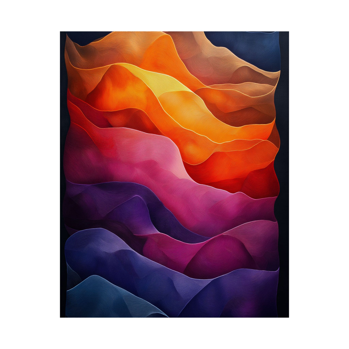 Vibrant Abstract Satin Poster | Wall Art for Home Decor