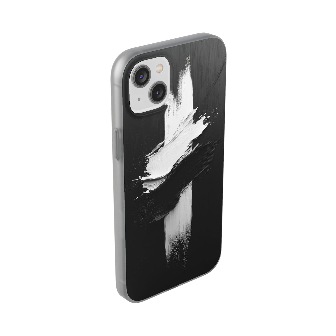 Modern Artistic IPhone & Samsung Flexi Case | Stylish Black & White Phone Cover