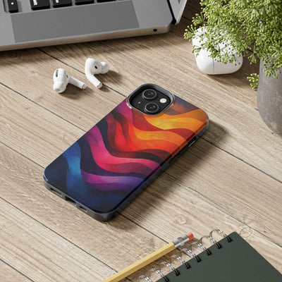 Vibrant Waves Tough IPhone & Samsung Case - Stylish & Durable Protective Cover