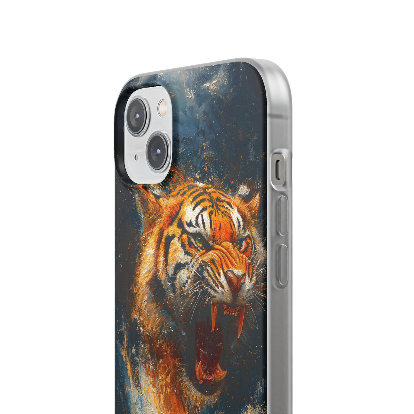 Fierce Tiger IPhone & Samsung Flexi Case - Durable Protection for Animal Lovers